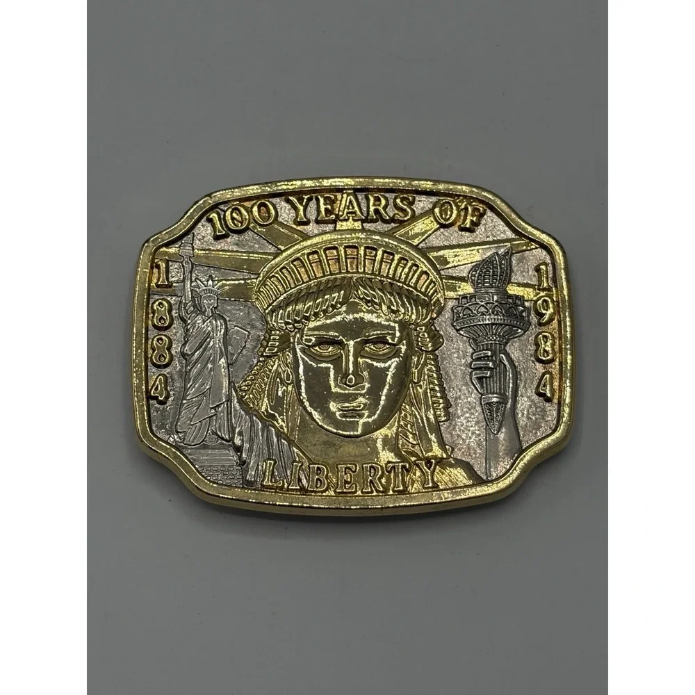 100 YEARS STATUE OF LIBERTY 1884-1984 BELT BUCKLE Limited Edition #5384‎ Liberty